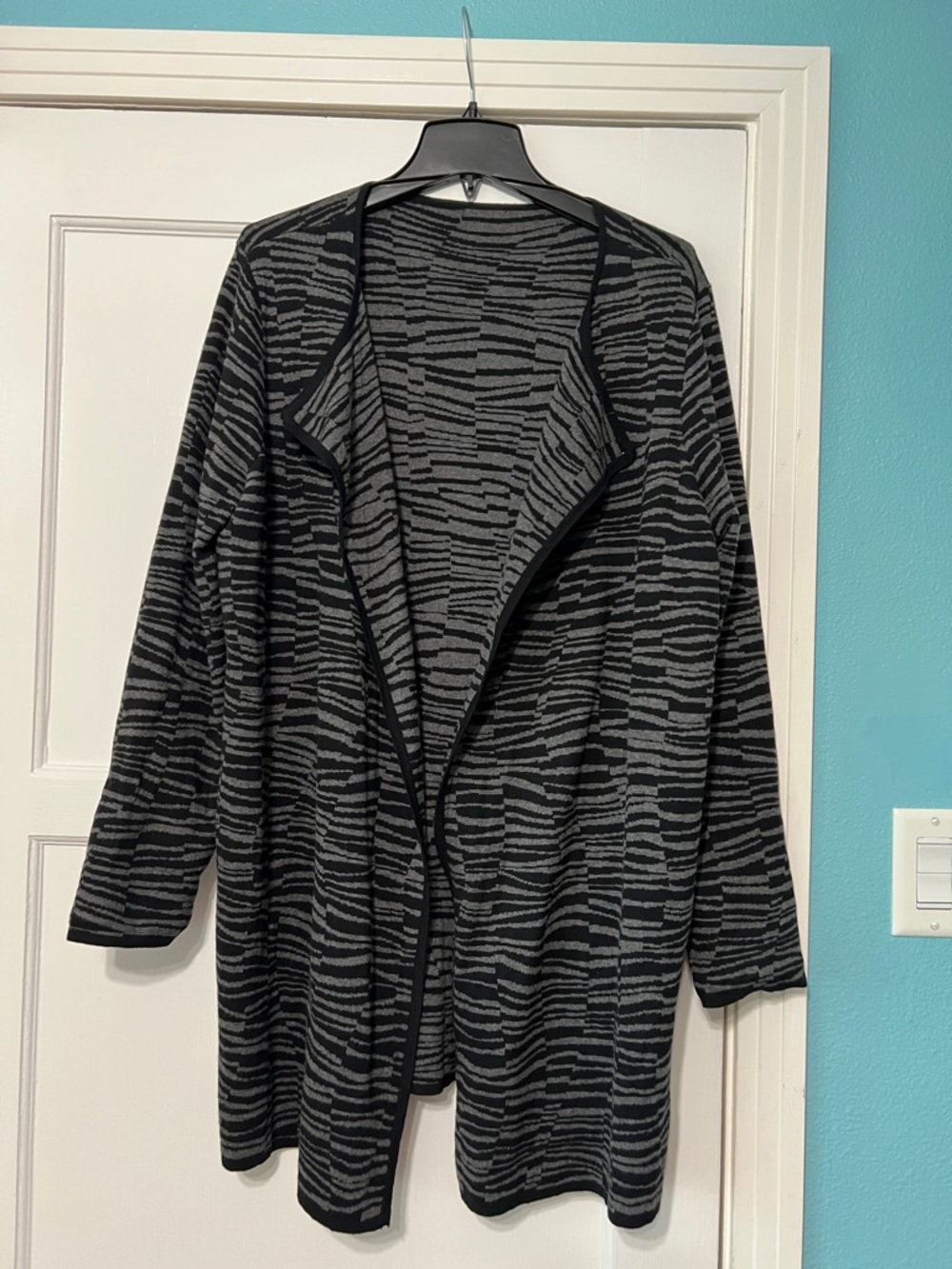 Womens open front cotton sweater